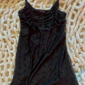 Black Dry Goods mini dress with black dots